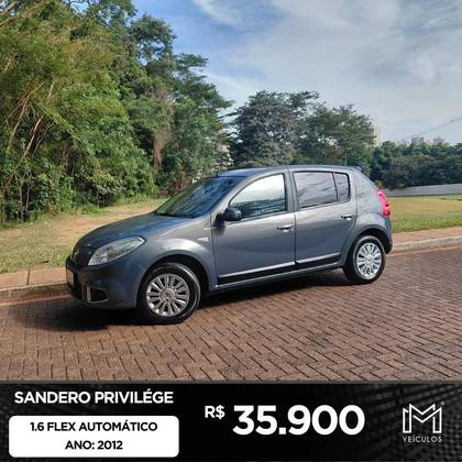RENAULT SANDERO 1.6 PRIVILÉGE 16V FLEX 4P AUTOMÁTICO